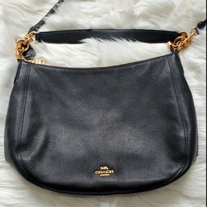 Coach Chelsea Hobo 32 black leather bag